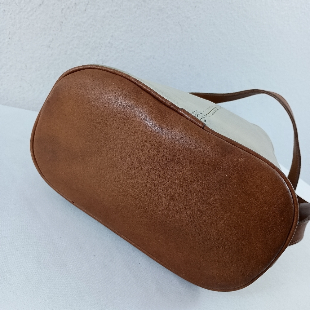 Vntg Coach Bone Drawstring Spectator Bag 0520 122 - Picture 6 of 11